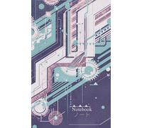Lined Composition Notebook 5x8 in | Premium Journal - 120 pages - White paper - Pattern JpAbstract 2C | Made in Italy |: For School, College, Office, Work & Creative Projects