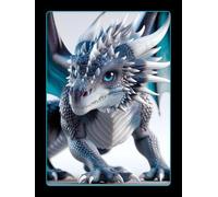 Lined Fantasy Dragon Composition Notebook / Journal: Cool Black Notepad/Planner For Men, Women, Boys and Girls (Kids) | Makes A Great Gift / Present | 8.25x11" | 150 Wide Ruled Pages.