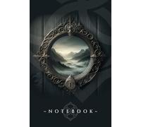 Lined Fantasy Notebook Journal - ‘Portal to the Mystical Mountains’ - Enchanted Fairy Door Design Cover: 100 Lined Cream Pages - 5.5" x 8.5" (129.70mm x 215.90mm)