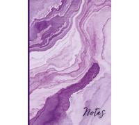 Lined Journal Notebook: 100 Pages, 6" x 9" Softcover Diary for Writing, Note Taking, and Daily Mindfulness - Purple Marble