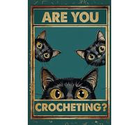 Lined Journal Notebook - Are you crocheting? notebook cover, 6x9 Softcover, 121 lined Pages, Matte finish: Perfect for Crochet Lovers, Crafters, and ... Note-Taking, Sketching, self-reminders
