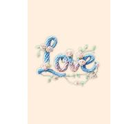 Lined Journal Notebook -crocheted "Love" on the cover, 6x9 Softcover, 121 lined Pages, Matte finish: great for Journaling, Note-Taking, Sketching, self-reminders, Crochet gift idea