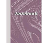 Lined Journal Notebook: Mauve Swirl Pattern; 7.5 x 9.25", 110 pages