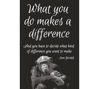 Lined Journal Notebook, What You Do Makes A Difference
