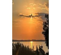 LINED JOURNAL -- SUNSET COVER: A daily diary to write random thoughts, take notes, set goals, express gratitude, or reflect on your hopes, fears, and dreams.