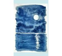Lined journal with watercolor art on the cover.