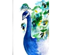 Lined journal with watercolor art on the cover
