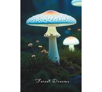 Lined Notebook 110 Pages - Luminous White Forest Night: Magical Forest Collection. Journal or Sketchbook, Hardcover