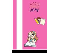Lined notebook 6x9, 110 pages, school work at home for children and teenagers.