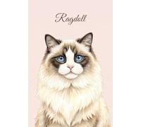 Lined Notebook 6x9: Ragdoll Cat Notebook for Studying, Work, Note Taking | Cute Watercolor Cat Portrait Journal for School, College, University | Feline Lover Gift for Women, Men, Teens
