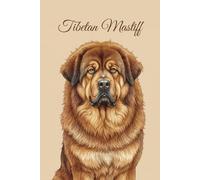 Lined Notebook 6x9: Tibetan Mastiff Notebook for Studying, Work, Note Taking | Cute Watercolor Portrait Journal for Dog Lovers, Men, Women, Teens | Tibetan Mastiff Fan Gift