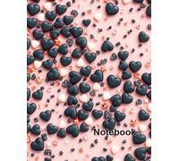 Lined Notebook: College Ruled Paper with Sweet Black and White Hearts Pattern - 100 Pages Premium Quality 8.5x11: Charming Writing Journal for Students, Girls, and Daily Note-Taking