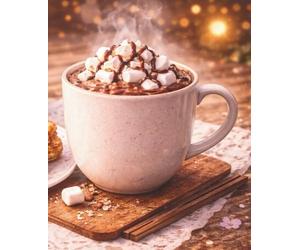 Lined Notebook - Cozy Hot Chocolate & Churros: Warm dessert aesthetic journal for notes, lists, and everyday writing