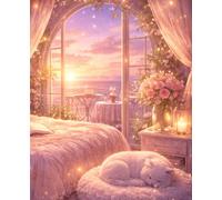 Lined Notebook - Cozy Sunset Bedroom: A cozy space for writing, notes, and gentle reflection
