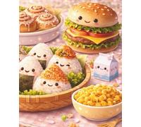 Lined Notebook - Cute Comfort Food Feast: Adorable food-themed journal for notes, lists, and everyday writing