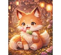 Lined Notebook - Cute Fox Festival: Cozy writing journal for school notes, lists, and daily thoughts