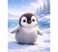 Lined Notebook - Cute Penguin: A sweet winter animal writing notebook for school, journaling, and everyday notes