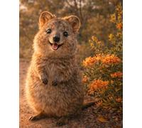 Lined Notebook - Cute Smiling Quokka: Animal Inspired Journal for Writing, Notes and Creative Thoughts