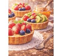 Lined Notebook - Fresh Fruit Tart Café: Cozy bakery aesthetic journal for notes, lists, and everyday writing