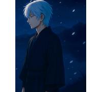 Lined Notebook: Handsome Boy by a Moonlit Lake: 8.5 x 11 Inches | 100 Lined Pages | Matte Cover | Beautiful Full Wraparound Cover | Perfect for Writing, Journaling, Notes & Everyday Use