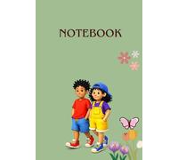 Lined Notebook: Line Notebook with calming soft green cover & aesthetic design suitable for 6 years and Above