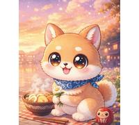 Lined Notebook - Ramen Puppy Lantern Night: A heartwarming journal for cozy evenings and adorable inspiration