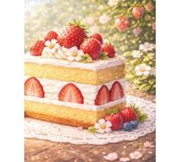 Lined Notebook - Strawberry Garden Slice: A sweet and soothing journal for gentle thoughts and creative days