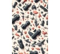 Lined Notebook: Wide Ruled Paper with Retro Space Toy Pattern - 120 Pages 6x9: Creative Journal for Sci-Fi Enthusiasts and Everyday Writing Tasks