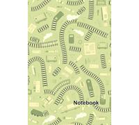 Lined Notebook: Wide Ruled Paper with Vintage Train Tracks Pattern - 120 Pages Premium Quality 6x9: Detailed Travel Journal for Railway Enthusiasts and Logging Adventures