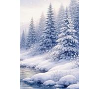 Lined Notebook : Winter Forest Cover: College Ruled Pages for Notes, Journaling, School, Work, and Daily Writing (Hardcover, 200 pages, 6 x 9 inches)