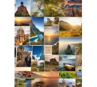 lined notebook with a cyclist motif on the cover