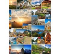 lined notebook with a cyclist motif on the cover