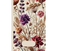 Lined Notebook with Dried Flowers Theme 100 Pages 6x9 inches: Students and college learners perfect for note taking studying and organizing ideas