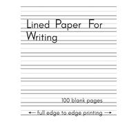 Lined Paper For Kindergarten Writing