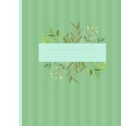 "Lined Writing Journal - 7.5 x 9.25 Inches, 110 Pages for Daily Notes dark green: Composition Classic Lined Notebook