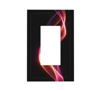 Linee astratte a spirale incandescente rosa rossa interruttore della luce piastra da parete copertura piastra frontale singolo bilanciere 1 banda decoratore presa coperture per la casa cucina camera