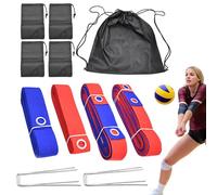 Linee da beach volley - Set di 2 linee di confine portatili per esterni, accessori multifunzionali pieghevoli portatili per sport all'aperto al, 16 m