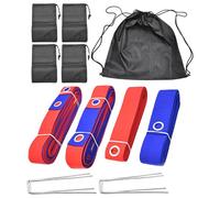 Linee da pallavolo, set di marcatura portatile per attività all'aria aperta, accessori per l'addestramento, attrezzature pieghevoli, per campo sportivo, , giardino, , lago