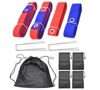 Linee di pallavolo da spiaggia - Segnalibri portatili - Set di pieghevoli | Kit di marcatura durevole e resistente ai raggi UV con, limiti di installazione rapida, adatto per multiplo