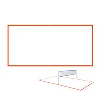 Linee di Pallavolo - Segnali di Campo in, Corda di Confine All'aperto, Accessori Netti Portatili | Clean Visible Marking Border Set per Campeggio Picnic Park Garden Beach Outdoor Yard Family SPOR