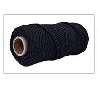 Linee di processo, Cordoncino macramè in cotone 100% 4-5 mm x 110 iarde multicolore(Svart)