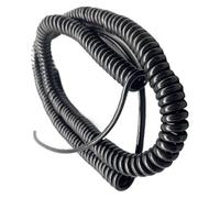 linee elettriche a spirale, Cavo Ced a molla a 2 conduttori 18/20/24 AWG in rame puro 1,25-3,75 metri di allungamento(0.2mm2 24awg,Stretch 3.75 Meters)