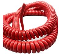 linee elettriche a spirale, Cavo di prolunga Ced a 2 nuclei 1,5 mm2 allungabile da 1 a 18 metri for sensore e telefono(Stretch 4 meter)