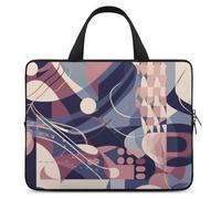 Linee Geometriche Astratte Del Computer Portatile Ultrasottile, Impermeabile Borse Del Computer Portatile, Portatile Protettiva Borsa Del Computer con Cinghia A Mano, Stile, 12inch