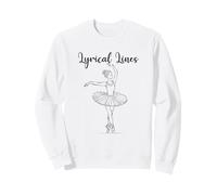 Linee Liriche Graziosa Ballerina Delicata Silhouette Felpa