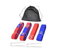 Linee per Beach Volley Linee di delimitazione for beach volley con chiodi a terra e sacchi sabbia fissi, linee for pallavolo all'aperto, marcatore for campo da in fettuccia(RB NO sandbag)