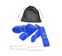 Linee per Beach Volley Linee di delimitazione for beach volley con chiodi a terra e sacchi sabbia fissi, linee for pallavolo all'aperto, marcatore for campo da in fettuccia(Blue NO sandbag)