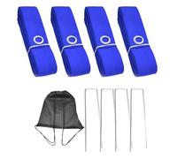 Linee per volley da spiaggia, linee di confine da pallavolo, in poliestere da 52,49 piedi, con pezzi di terra, di sabbia, marcatura per spiaggia, giochi di prato