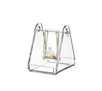 LINEE Recanati - Guarda Come Dondolo Bomboniera Soprammobile Idea Regalo in PMMA con Altalena Illustrata - Feste Matrimoni e Ricorrenze - Made in Italy - 11,5×11,5×12 cm (Colomba)