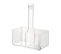 LINEE Recanati MEDITERRANEA Porta Bicchieri Doppio in PMMA 18x10x23 cm - Supporto Decorativo da Tavola Moderno - Made in Italy (Trasparente)